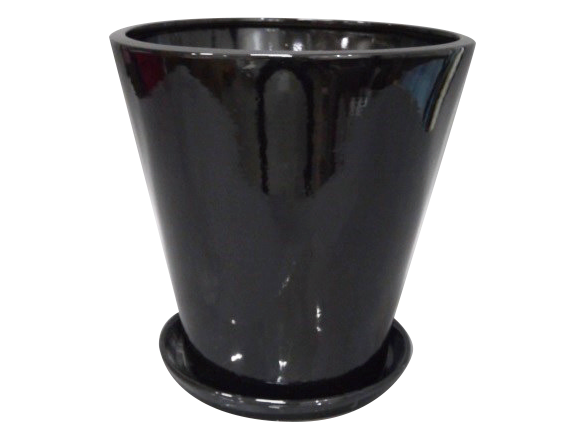 写真：陶器鉢（黒）